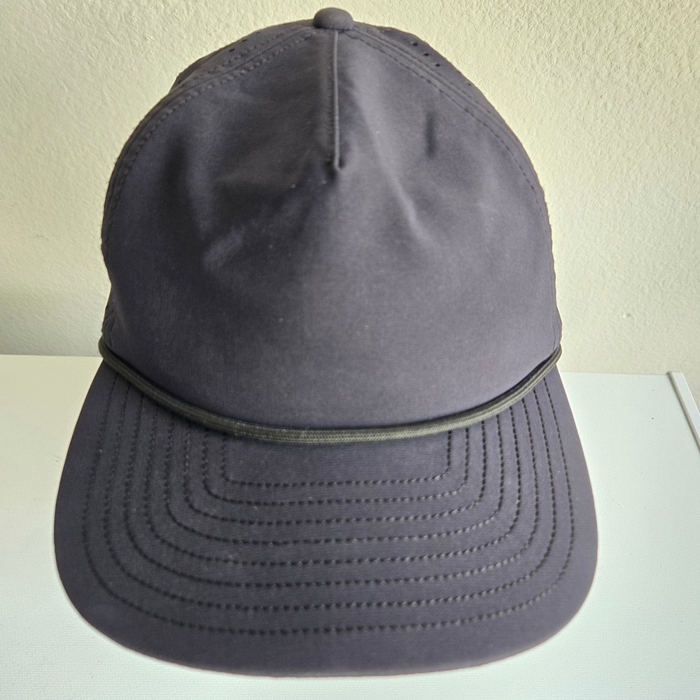 Melin Coronado Black Rope Snapback Hat Water Resistant Mens Cap